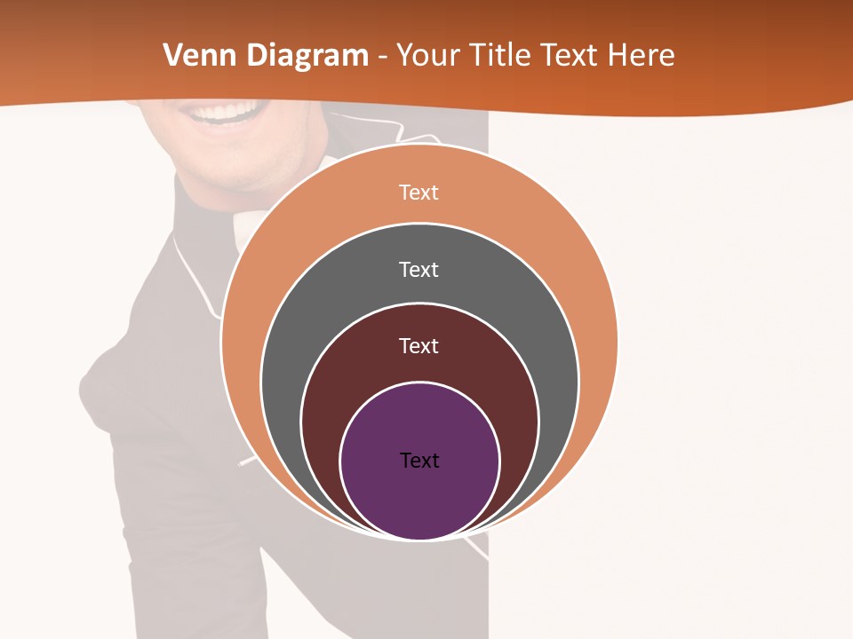 Looking Peep Isolated PowerPoint Template