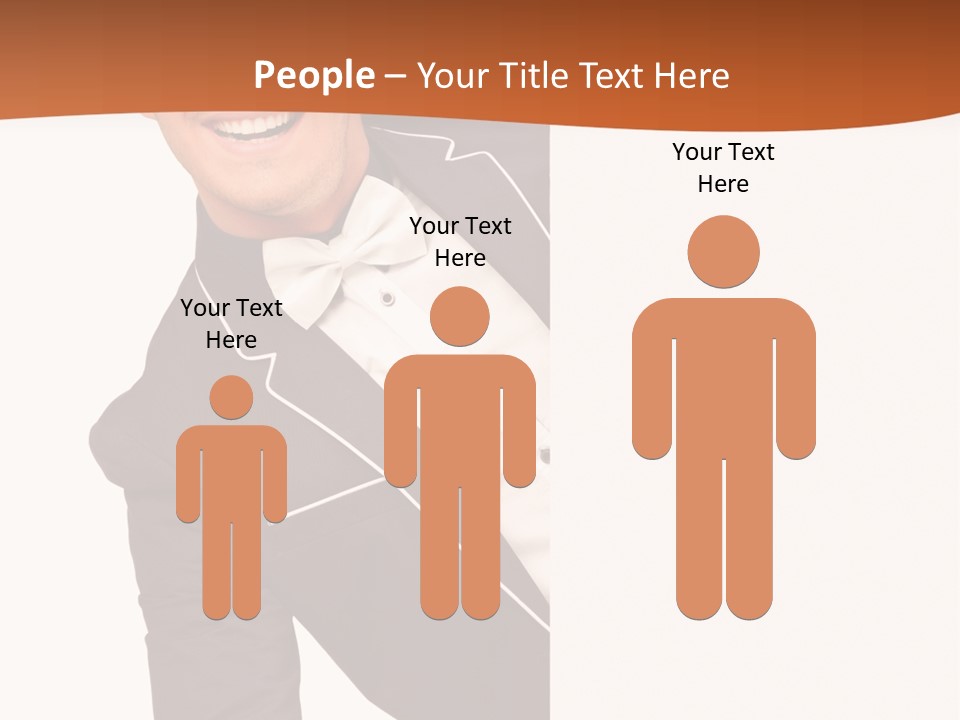 Looking Peep Isolated PowerPoint Template