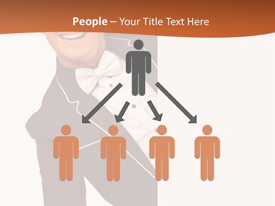 Looking Peep Isolated PowerPoint Template