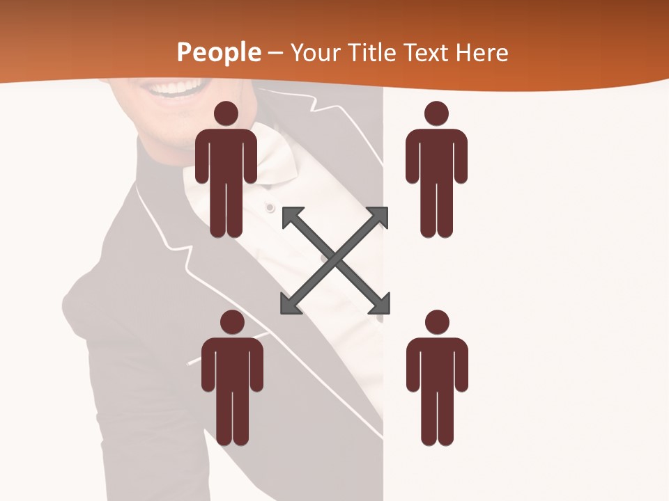 Looking Peep Isolated PowerPoint Template