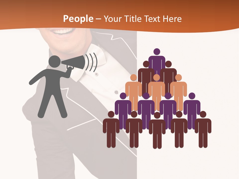 Looking Peep Isolated PowerPoint Template