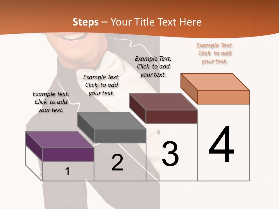 Looking Peep Isolated PowerPoint Template