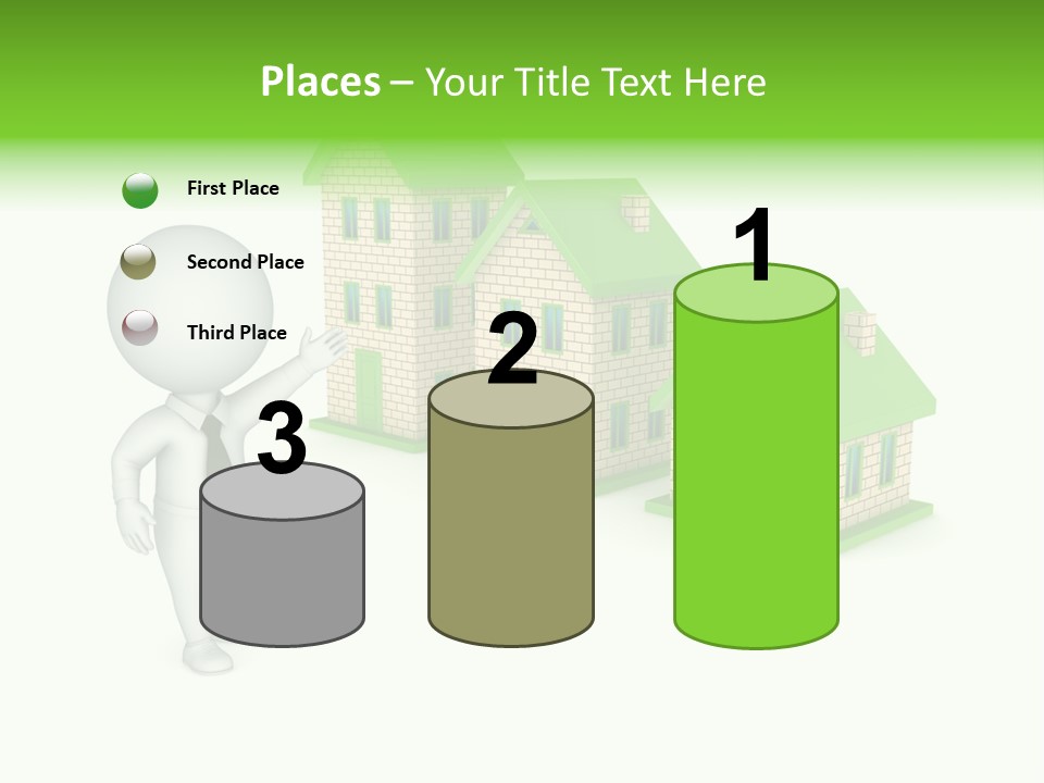 Isolated Success Achievement PowerPoint Template