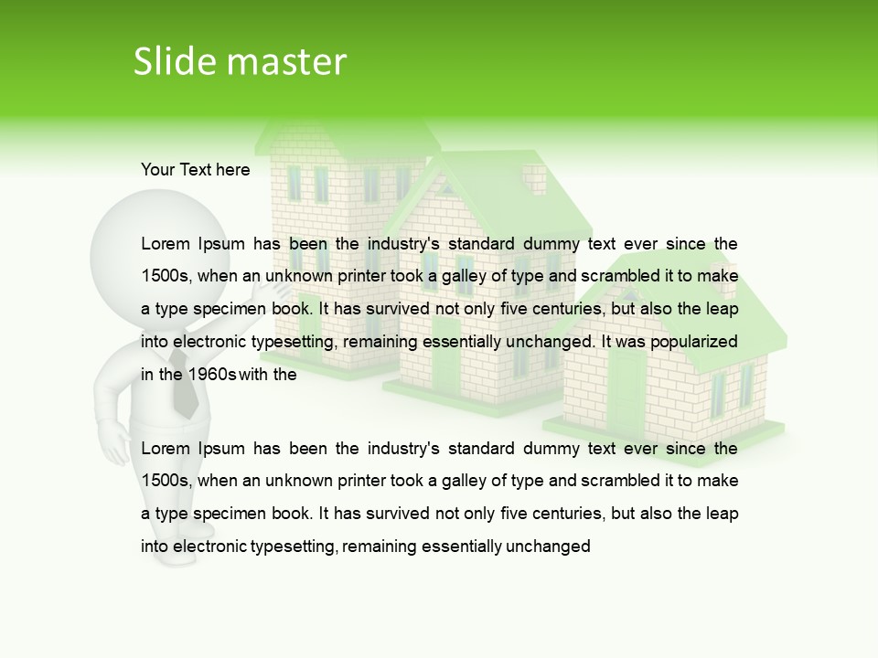 Isolated Success Achievement PowerPoint Template