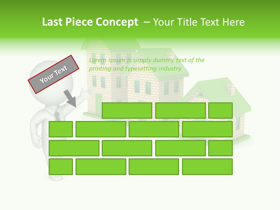 Isolated Success Achievement PowerPoint Template