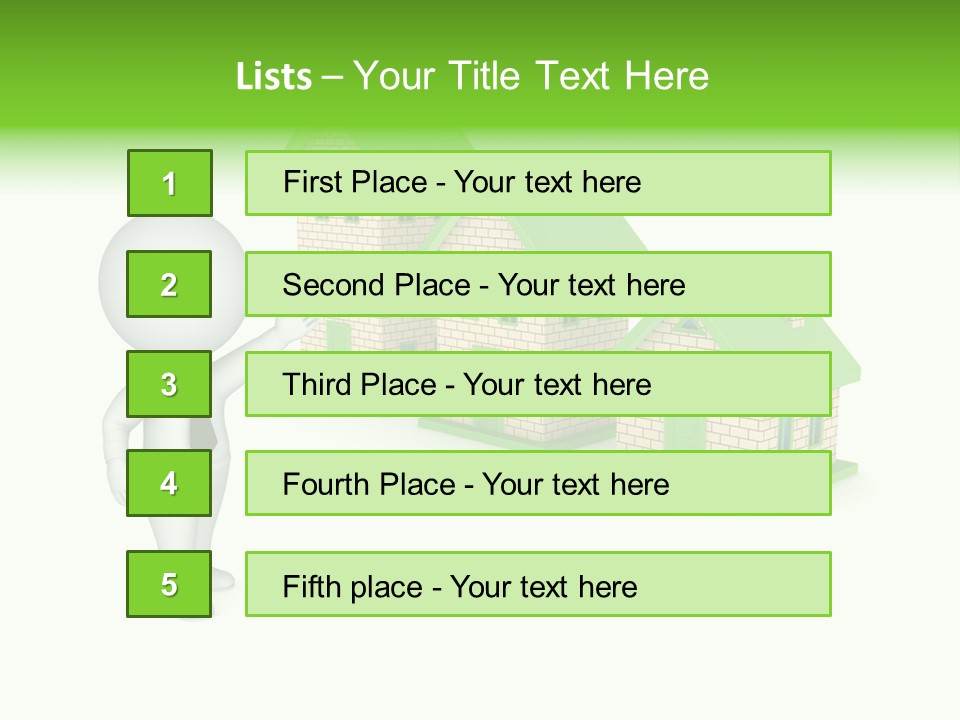 Isolated Success Achievement PowerPoint Template