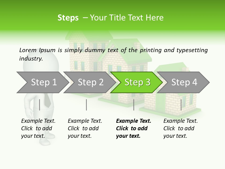 Isolated Success Achievement PowerPoint Template
