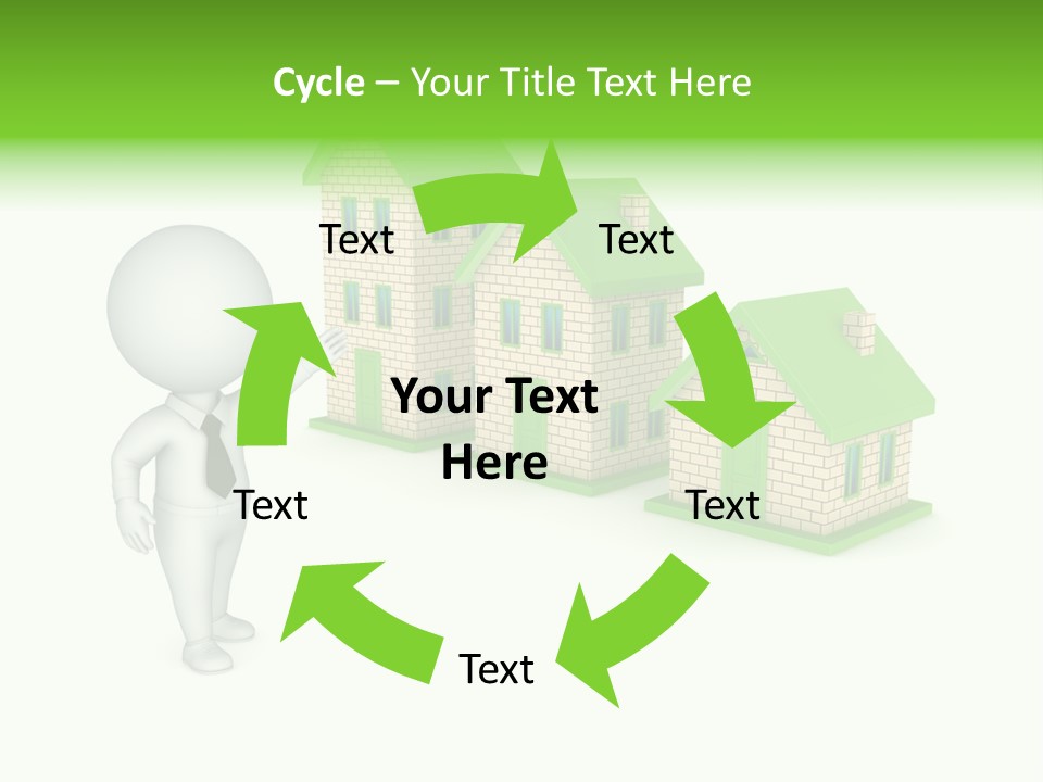 Isolated Success Achievement PowerPoint Template
