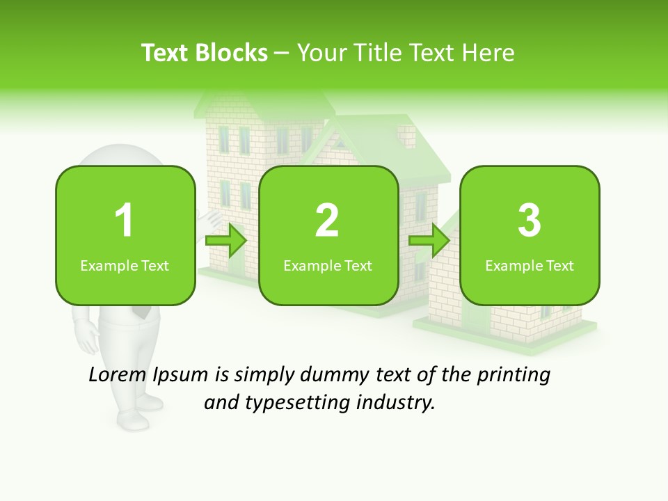 Isolated Success Achievement PowerPoint Template