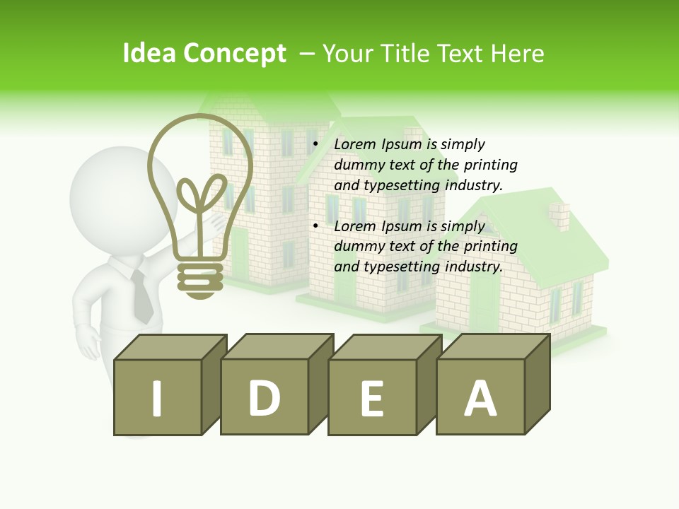 Isolated Success Achievement PowerPoint Template