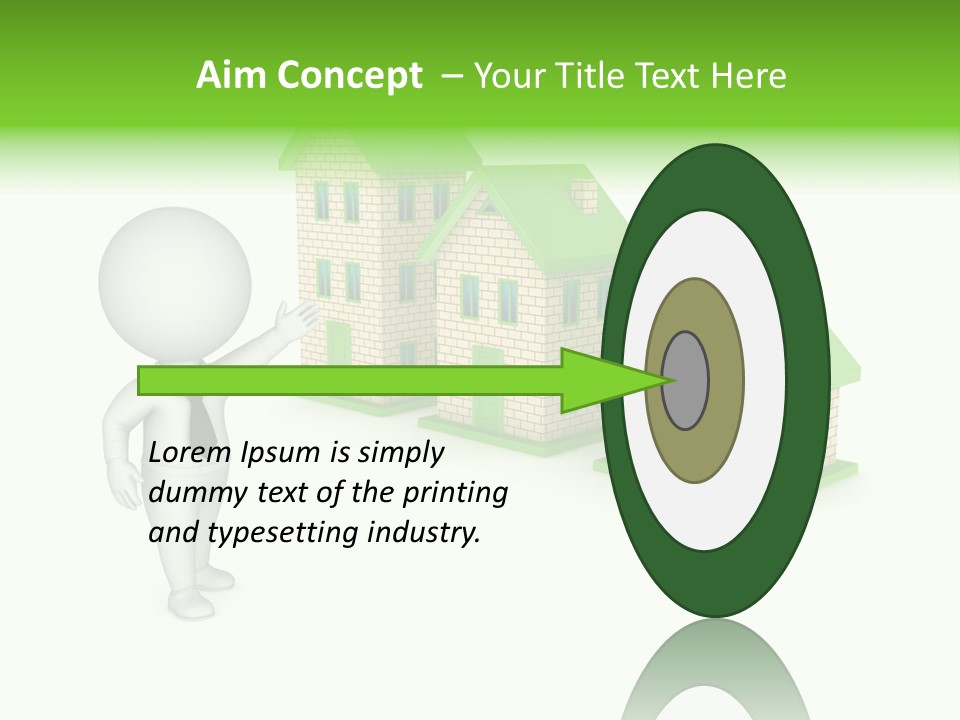 Isolated Success Achievement PowerPoint Template