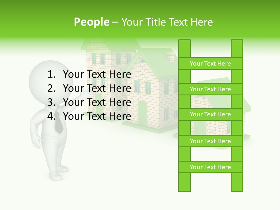 Isolated Success Achievement PowerPoint Template