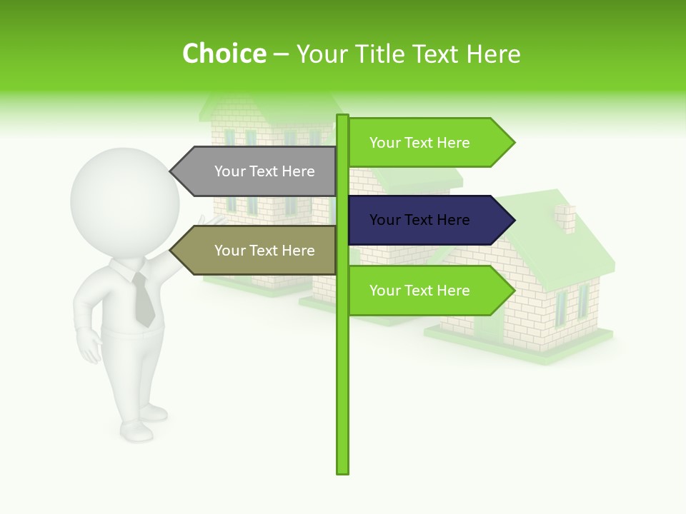 Isolated Success Achievement PowerPoint Template