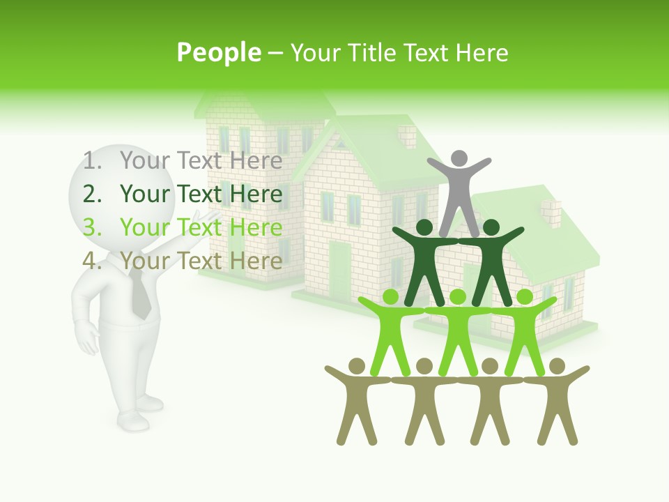 Isolated Success Achievement PowerPoint Template