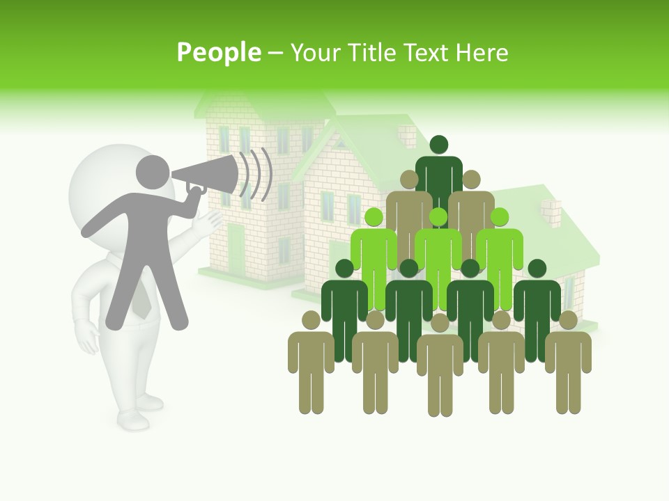 Isolated Success Achievement PowerPoint Template