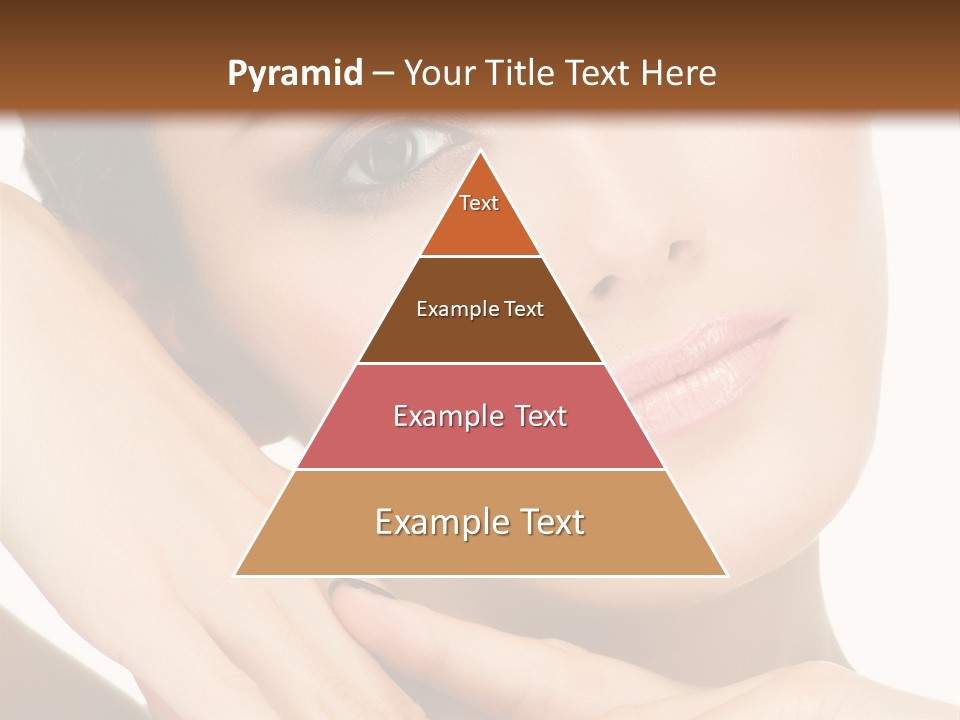 Face Female Isolated On White PowerPoint Template