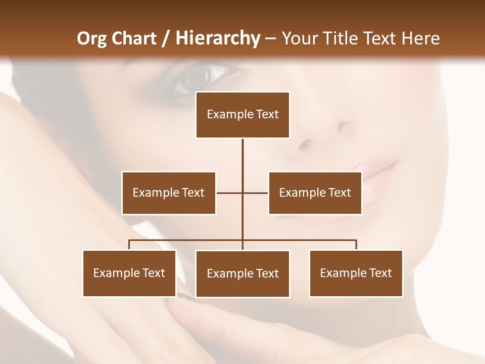 Face Female Isolated On White PowerPoint Template