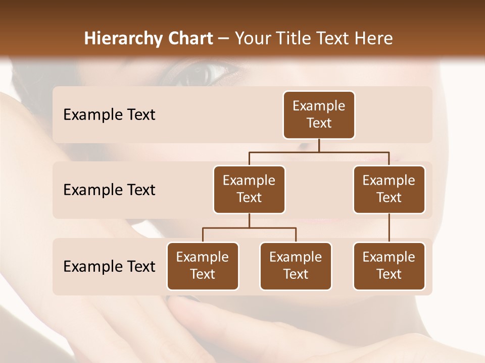 Face Female Isolated On White PowerPoint Template