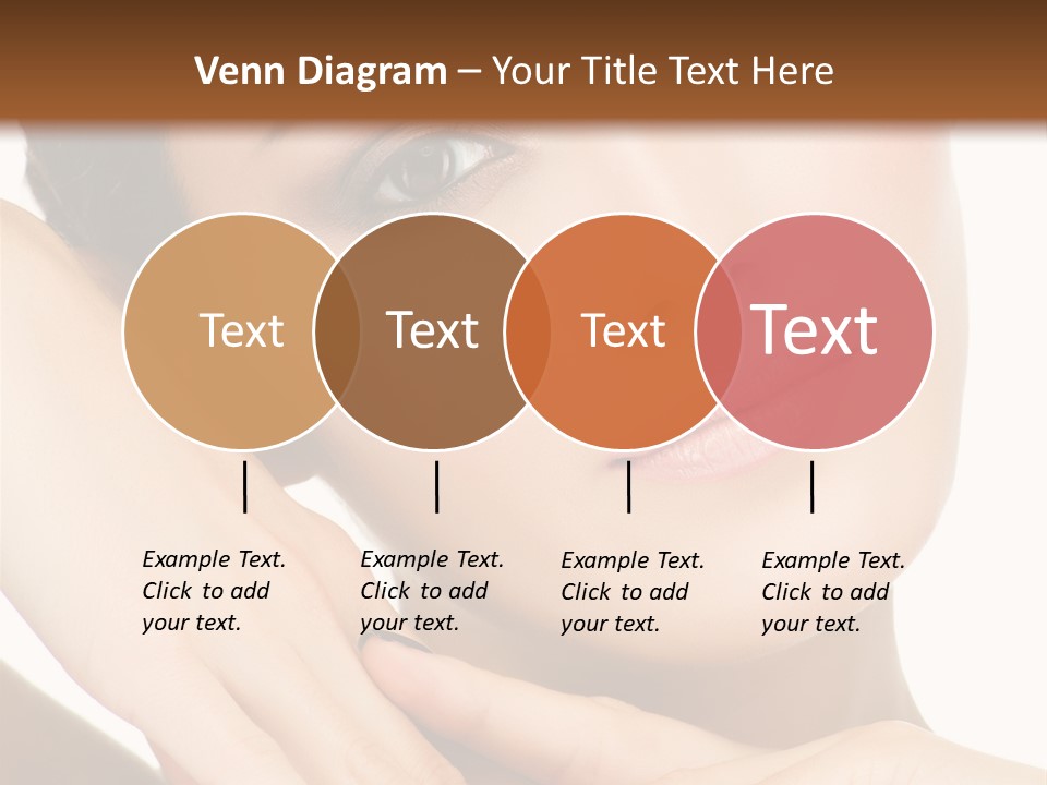 Face Female Isolated On White PowerPoint Template