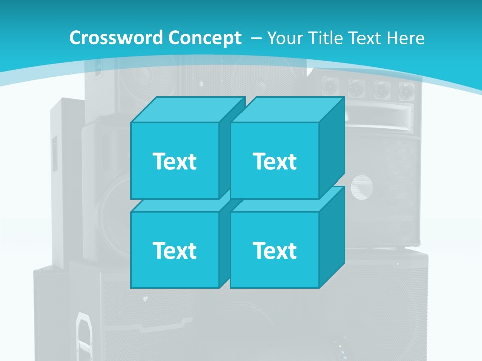 Old Amplifier Pattern PowerPoint Template