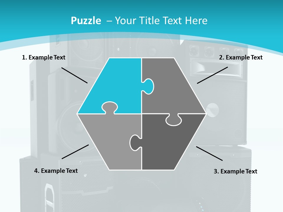 Old Amplifier Pattern PowerPoint Template