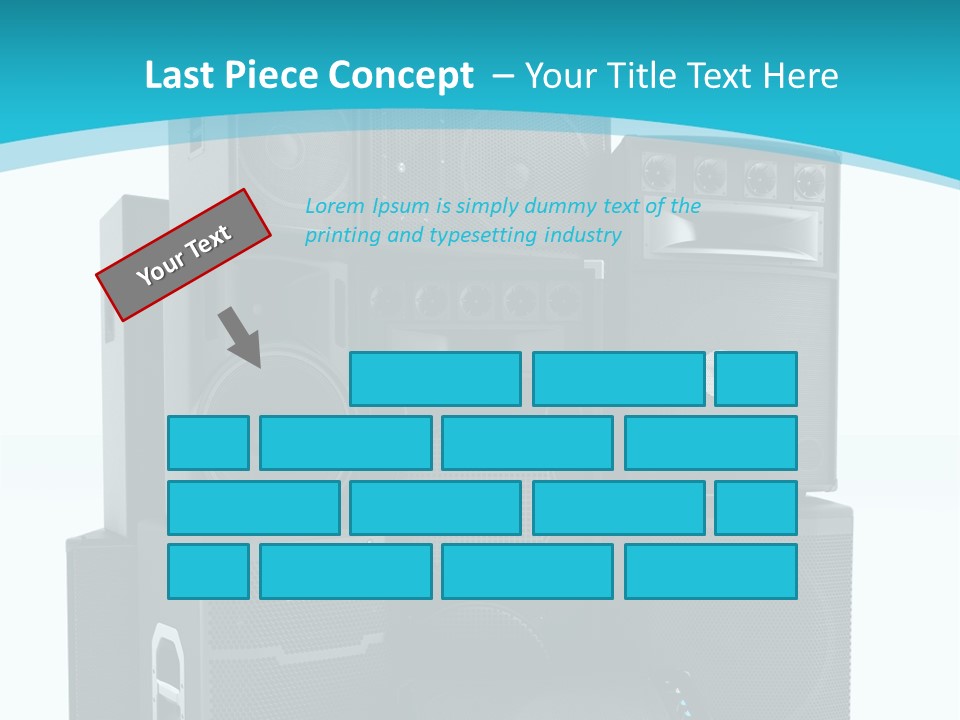 Old Amplifier Pattern PowerPoint Template