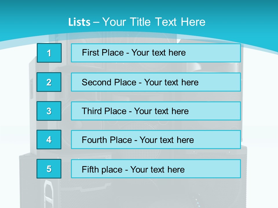 Old Amplifier Pattern PowerPoint Template
