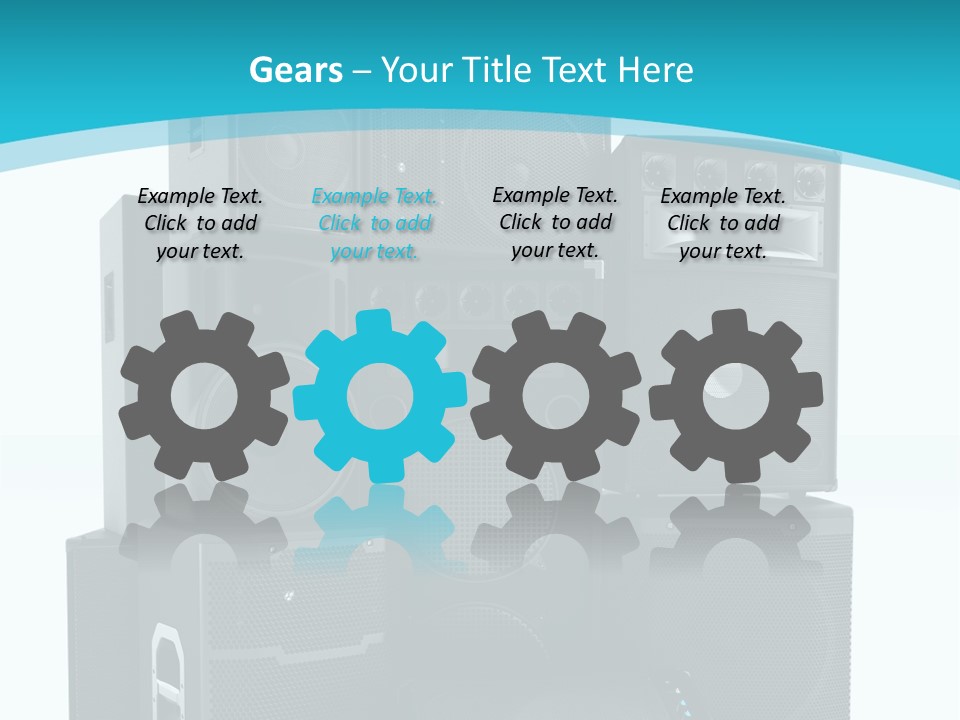 Old Amplifier Pattern PowerPoint Template