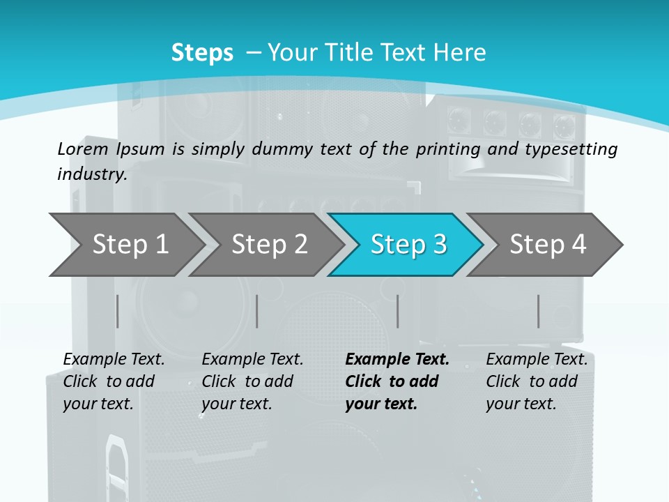 Old Amplifier Pattern PowerPoint Template