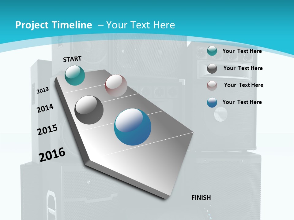 Old Amplifier Pattern PowerPoint Template