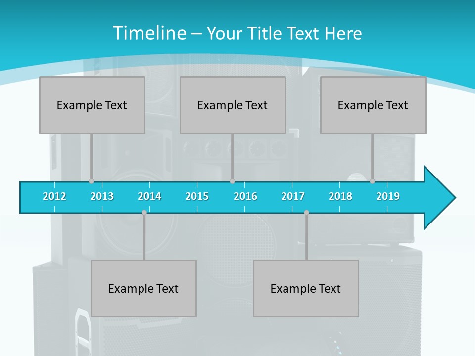 Old Amplifier Pattern PowerPoint Template