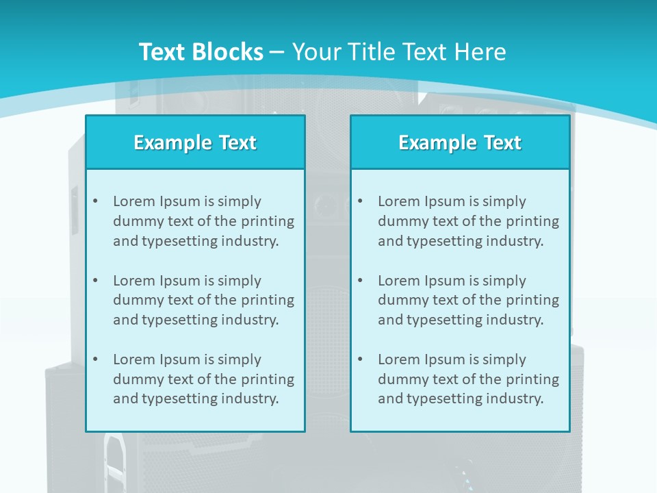 Old Amplifier Pattern PowerPoint Template
