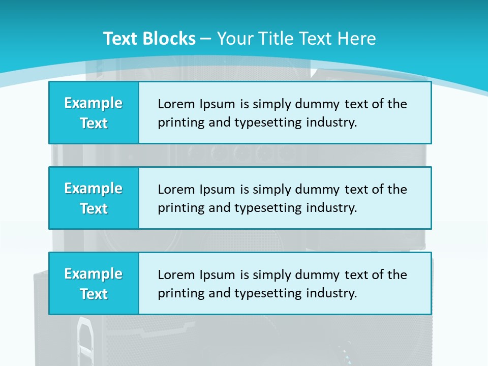 Old Amplifier Pattern PowerPoint Template