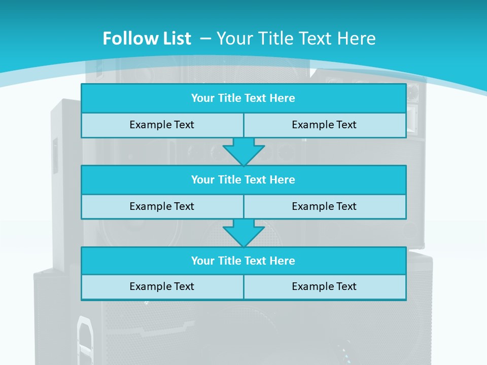 Old Amplifier Pattern PowerPoint Template
