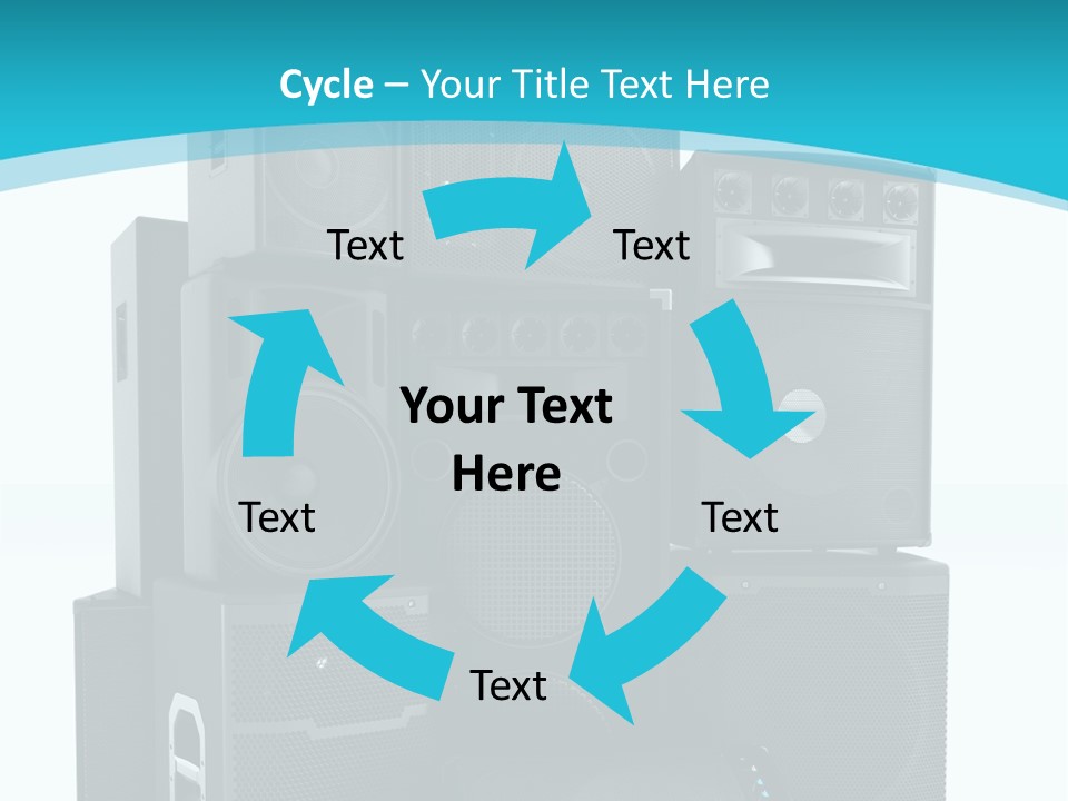 Old Amplifier Pattern PowerPoint Template