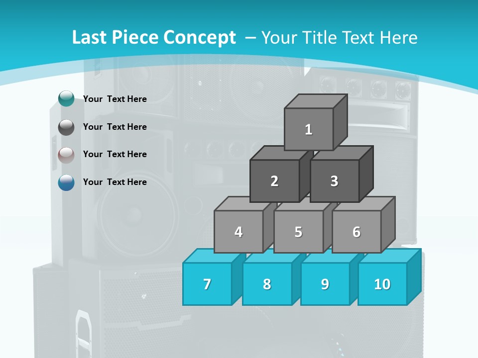 Old Amplifier Pattern PowerPoint Template