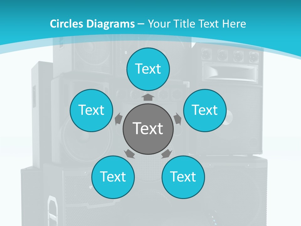 Old Amplifier Pattern PowerPoint Template