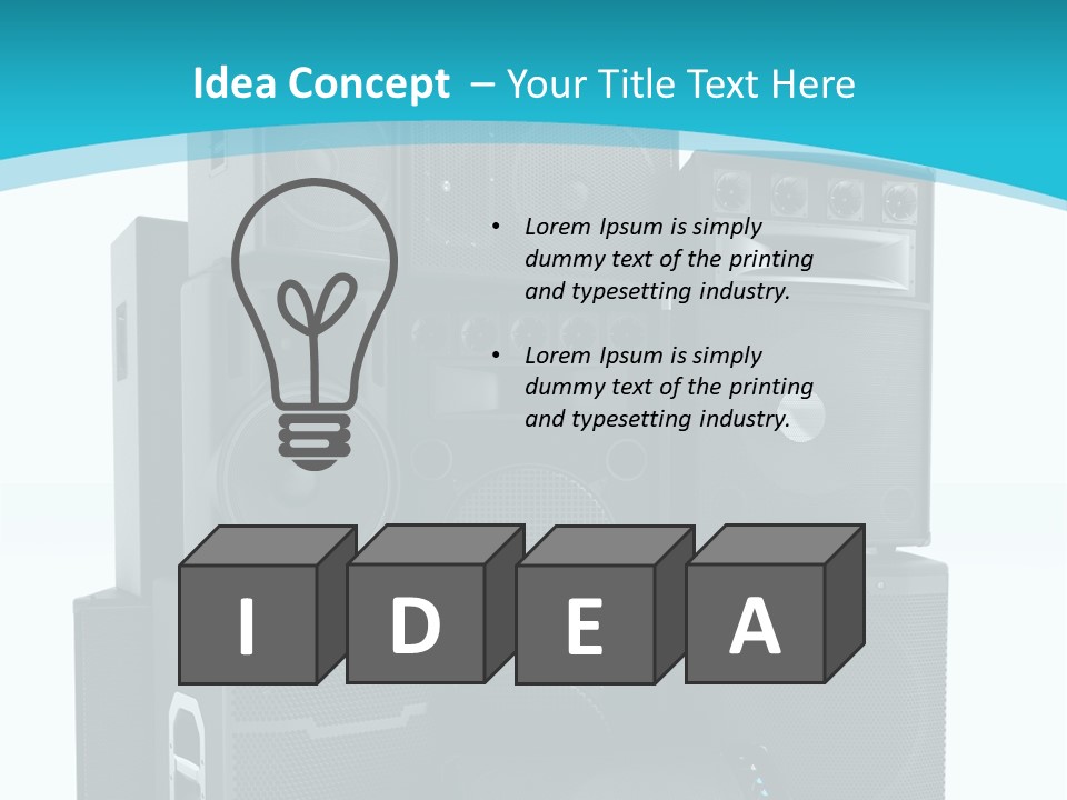 Old Amplifier Pattern PowerPoint Template