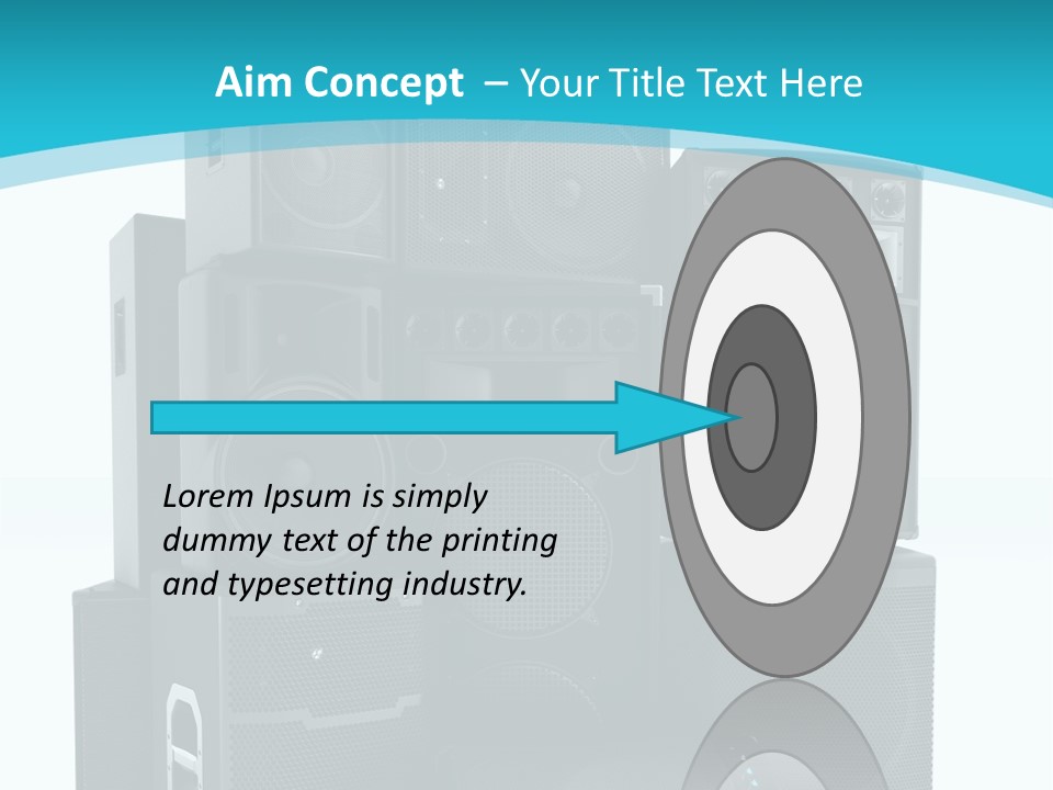 Old Amplifier Pattern PowerPoint Template