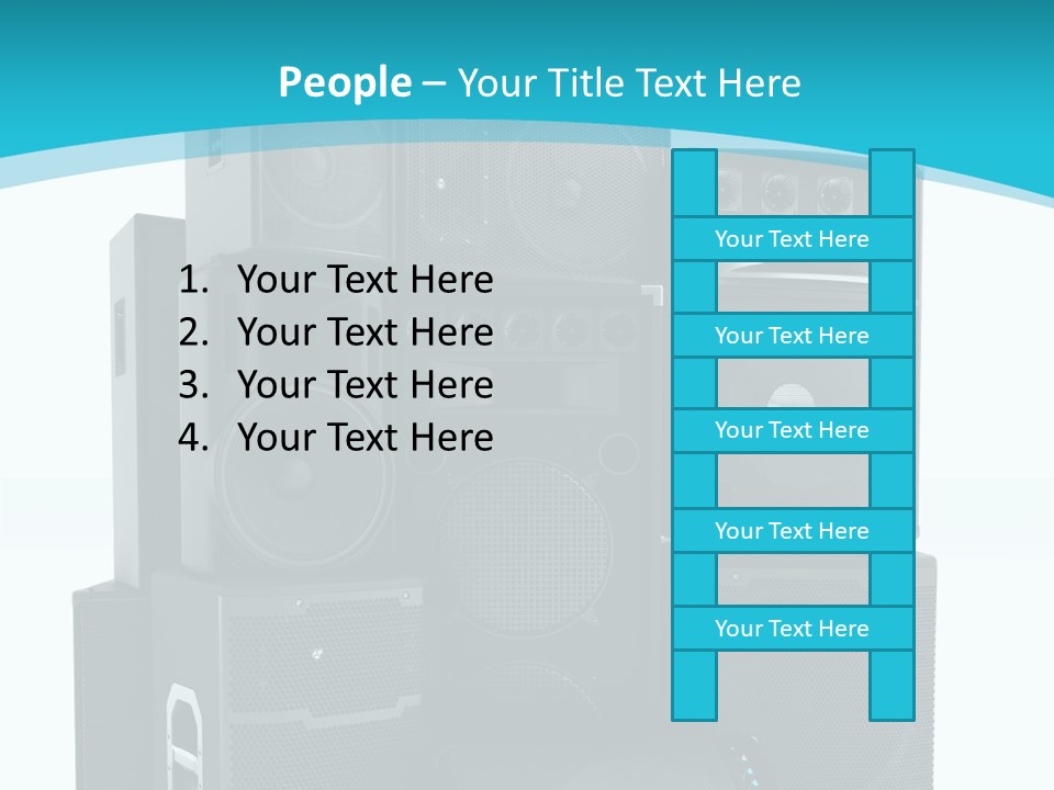 Old Amplifier Pattern PowerPoint Template