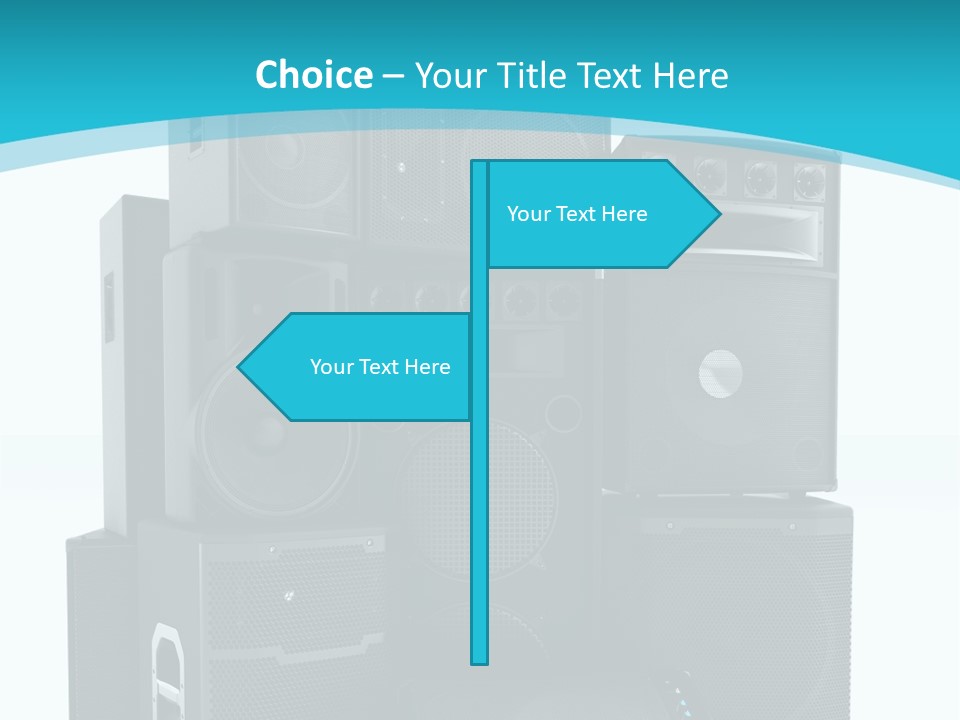 Old Amplifier Pattern PowerPoint Template