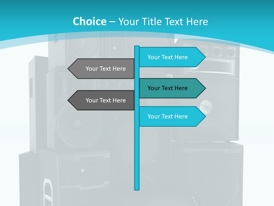 Old Amplifier Pattern PowerPoint Template