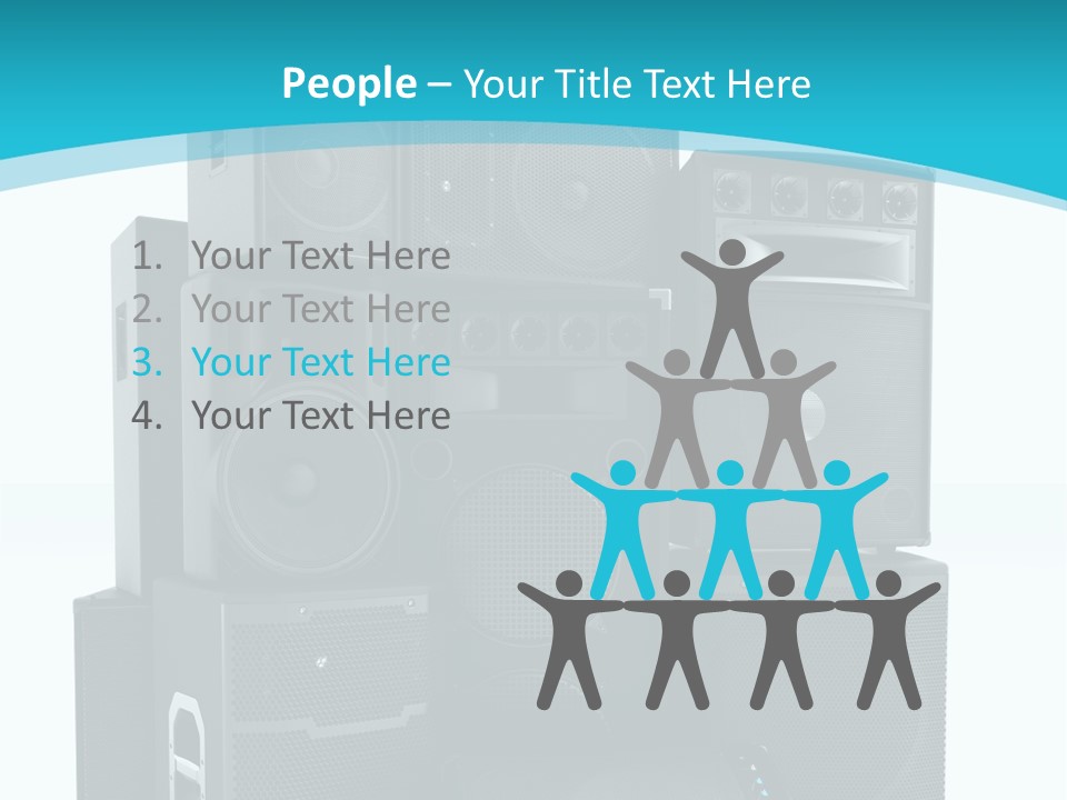 Old Amplifier Pattern PowerPoint Template