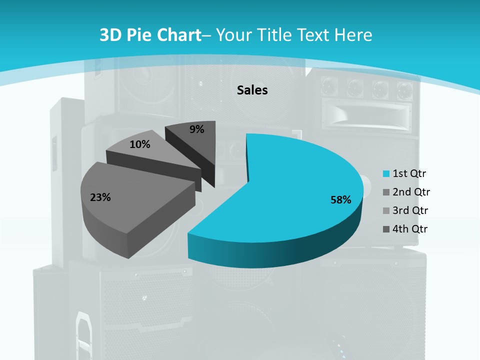Old Amplifier Pattern PowerPoint Template