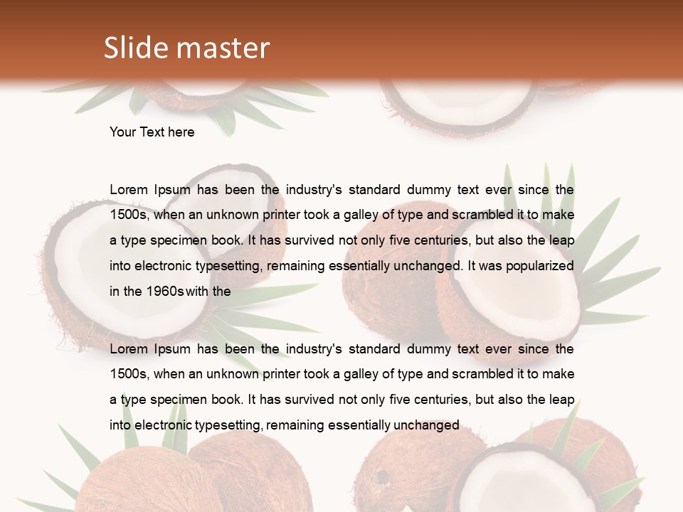 Leaf White Nut PowerPoint Template