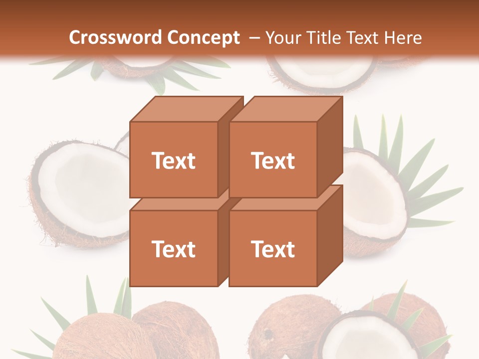 Leaf White Nut PowerPoint Template