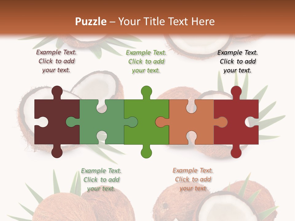 Leaf White Nut PowerPoint Template