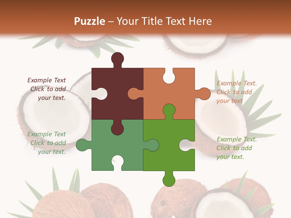 Leaf White Nut PowerPoint Template