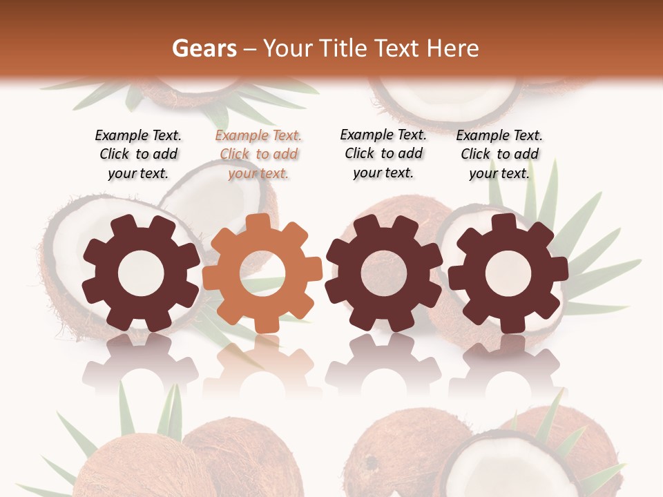 Leaf White Nut PowerPoint Template