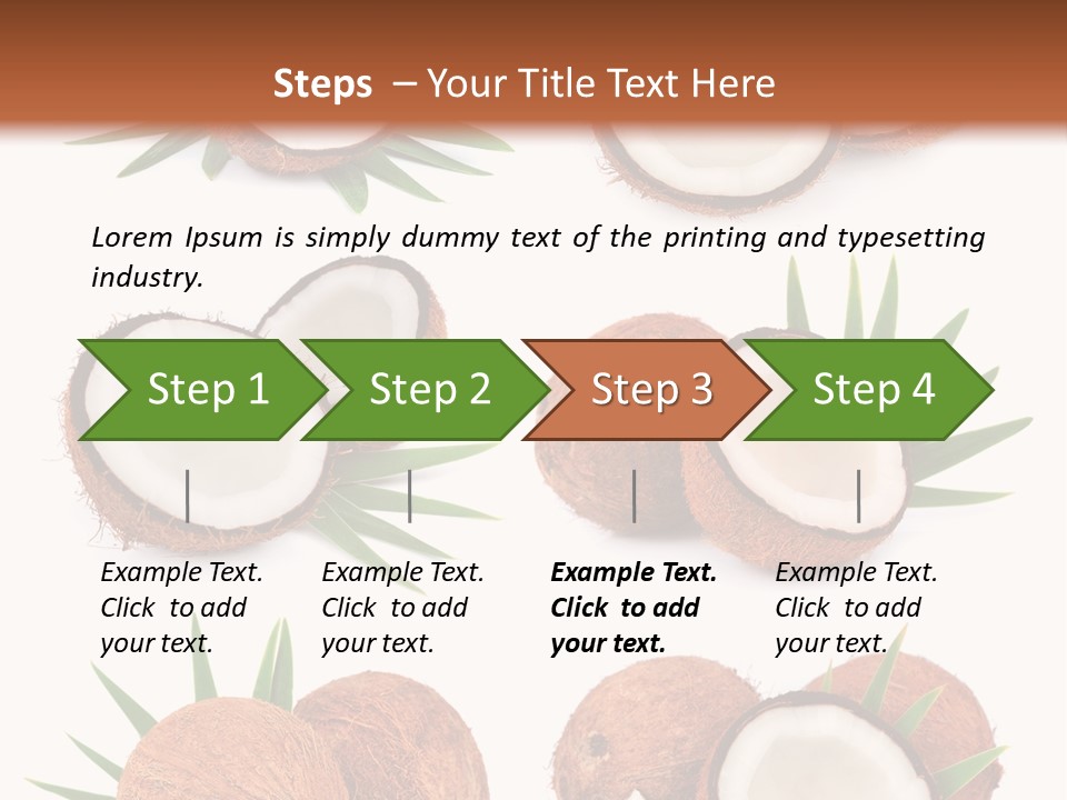 Leaf White Nut PowerPoint Template